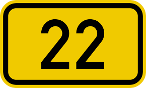 File:Bundesstraße 22 number.svg - Wikimedia Commons