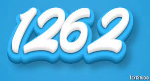1262 Text Effect and Logo Design Number