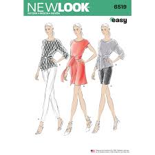 New Look 6519 Misses' Dress or Top and Pants or Shorts