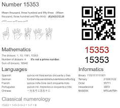 15353 number, meaning and properties - Number.academy
