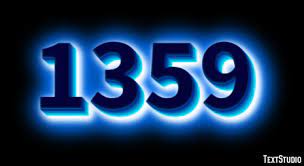 1359 Text Effect and Logo Design Number