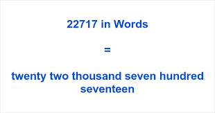 22717 in Words – How to Spell 22717 | numbersinwords.net