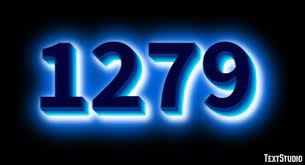 1279 Text Effect and Logo Design Number