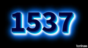 1537 Text Effect and Logo Design Number