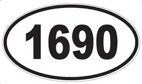 Amazon.com - Number 1690 Oval Sticker