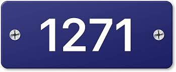 Flambird Aluminium Numeral Sign 1271 Room Number Signage for Apartments,  Hospitals & Clinics, Hotels, Schools, Hostel & Collages : Amazon.in: Office  Products