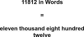 11812 in Words – How to Spell 11812 | numbersinwords.net