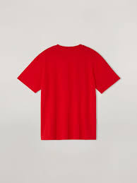 Red t Shirt In Light Cotton Jersey With Front Logo | Marni