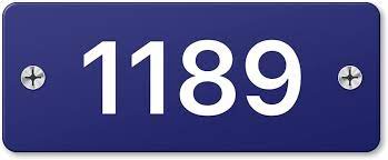 Flambird Aluminium Numeral Sign 1189 Room Number Signage for Apartments,  Hospitals & Clinics, Hotels, Schools, Hostel & Collages : Amazon.in:  कार्यालय का सामान