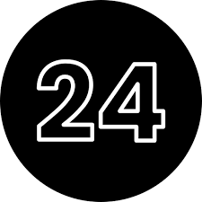 Number 24 Generic Glyph icon