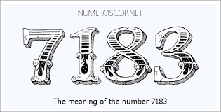 Angel Number 7183 – Numerology Meaning of Number 7183