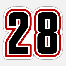 28 number symbol' Sticker | Spreadshirt