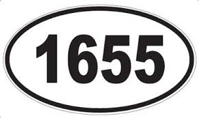 Amazon.com - Number 1655 Oval Sticker