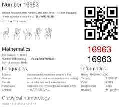 16963 number, meaning and properties - Number.academy