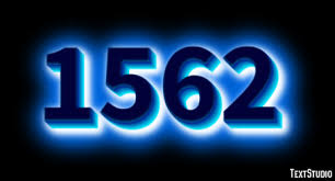 1562 Text Effect and Logo Design Number