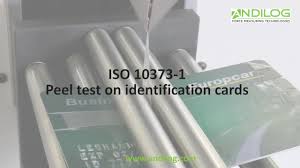 ISO 10373-1 - Peel test on identification cards - YouTube
