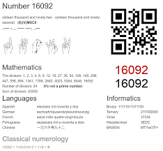 16092 number, meaning and properties - Number.academy