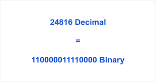 24816 in Binary ▷ How to Convert 24816 to Binary