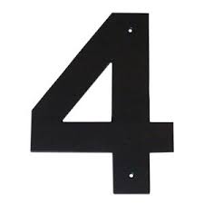Montague Metal Products 3 in. Helvetica House Number 4-HHN-4-3 ...