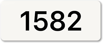 Flambird Aluminium Numeral Sign 1582 ...